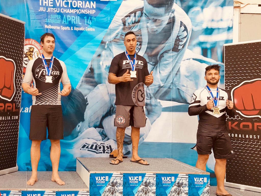 Marcel Leteri Sasso de Oliveira’s student at the 2018 Victorian State Jiu-Jitsu Championship.