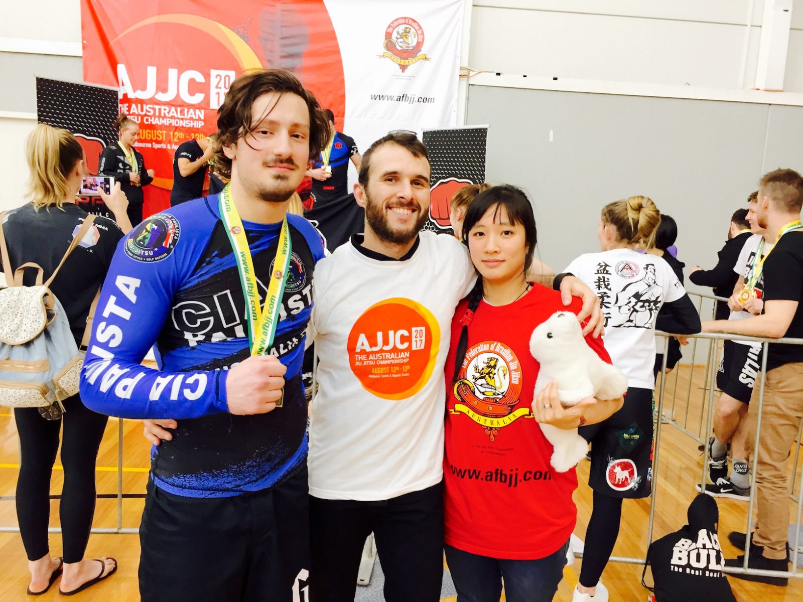 Professor Marcel Leteri Sasso de Oliveira and his students at the 2017 Australian National Championship.
