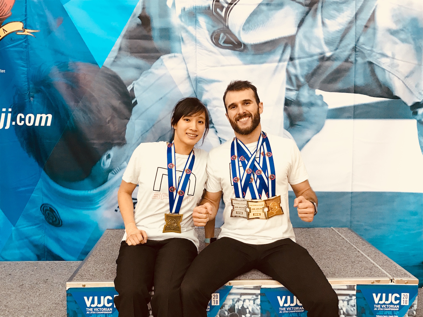 Marcel Leteri and Laura Tang, competitors at the 2018 Victorian State Champion.